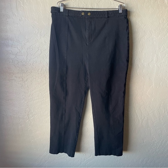 Halston Black High Rise Trousers - Picture 2 of 6